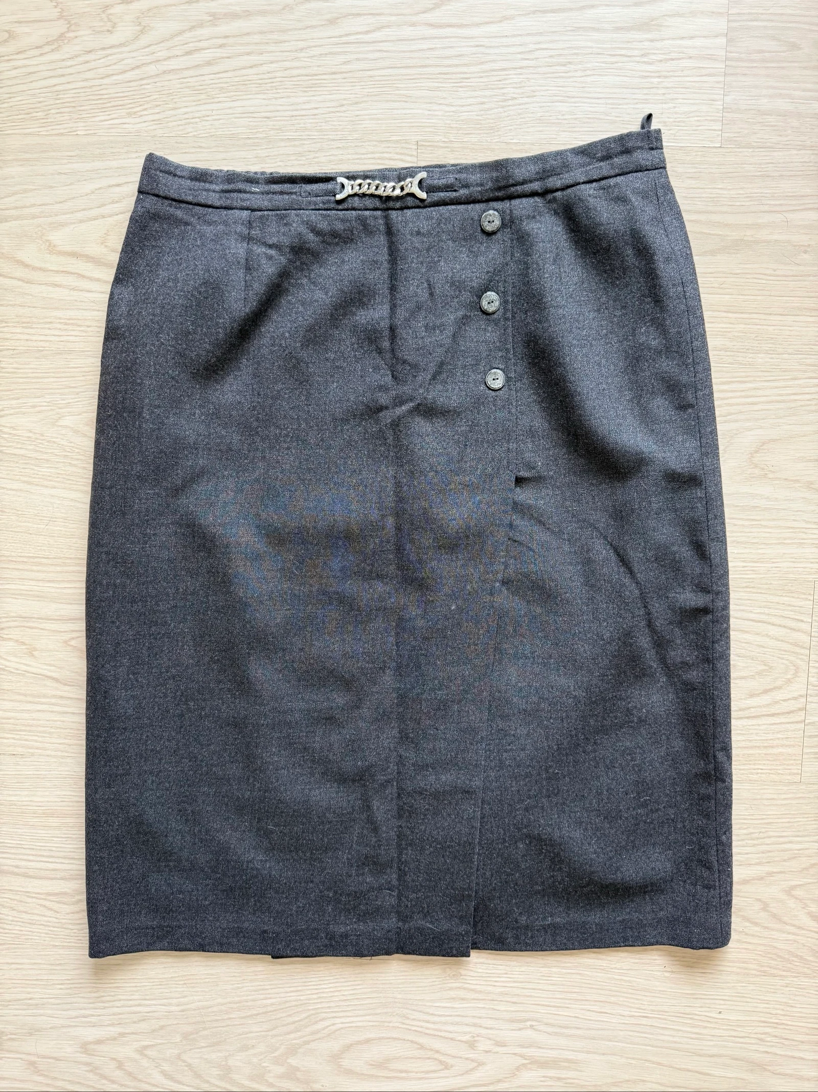 Jupe longueur genou gris Marcelle griffon taille 42 XL 